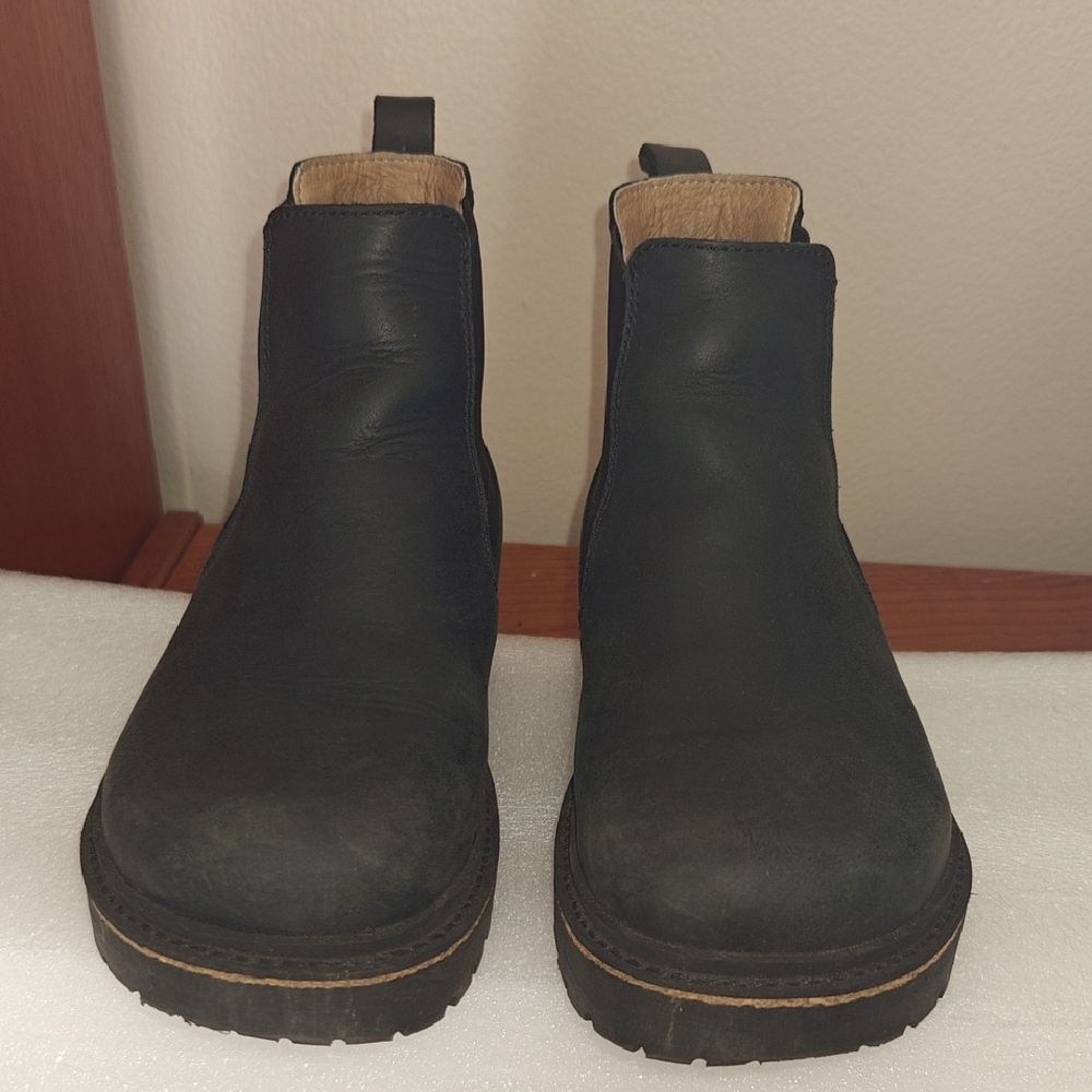 Birkenstock Stalon Black Color Leather Boot Size 37
